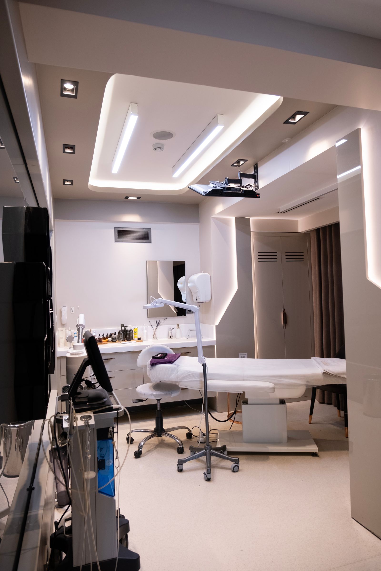 The treatment room at the clinic